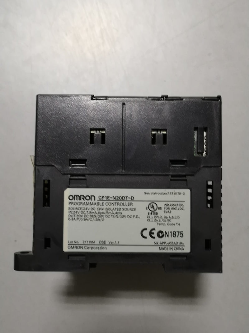 Omron CP1E-N20DT1-D used