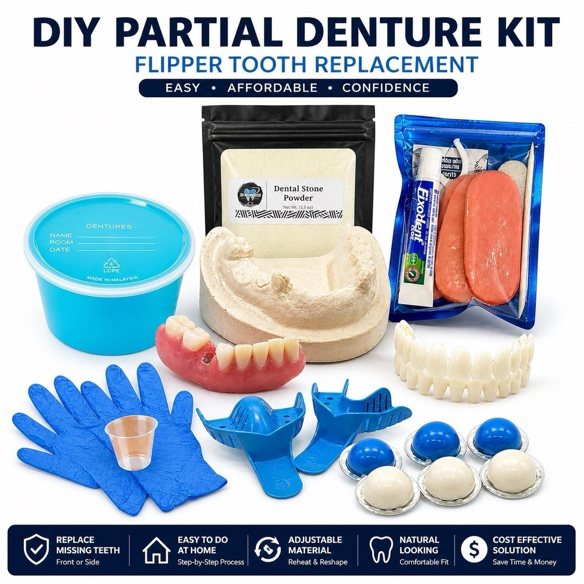 DIY Denture Shop DIY Partial Or Full Denture New