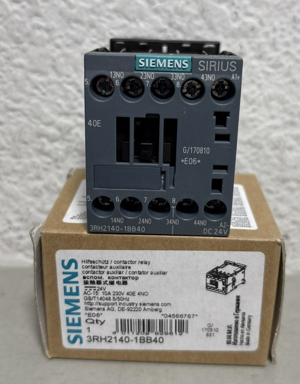 Siemens 3RH2140-1BB40 New