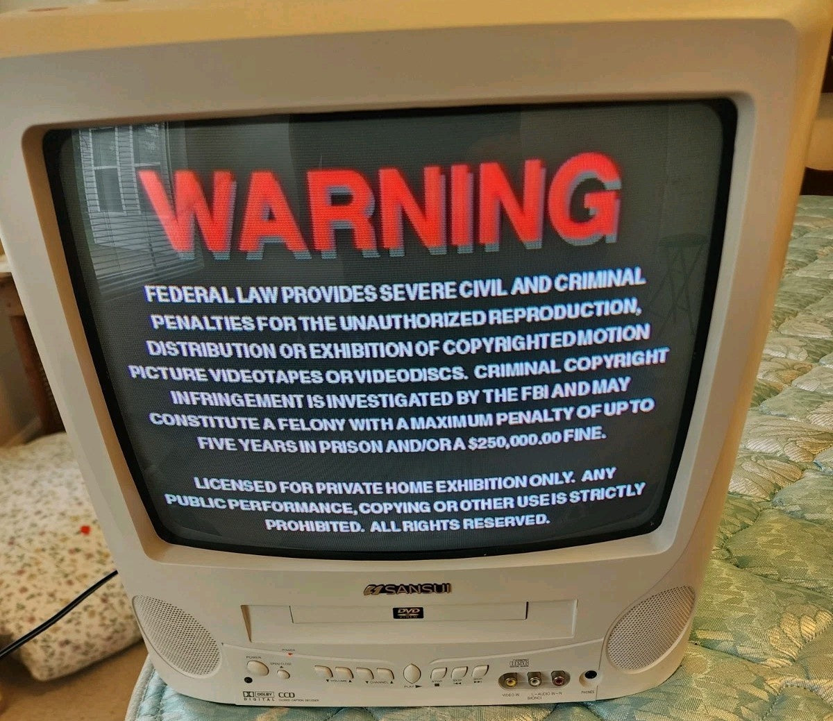 Sansui CDVD1300W Used