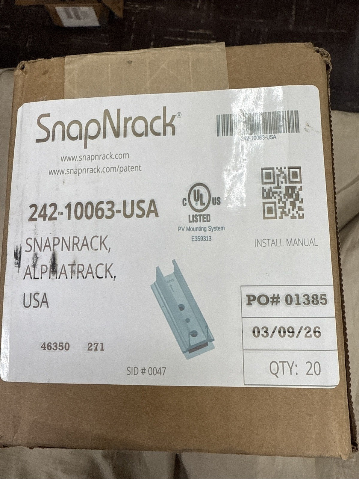 SnapNrack 242-10063-USA New