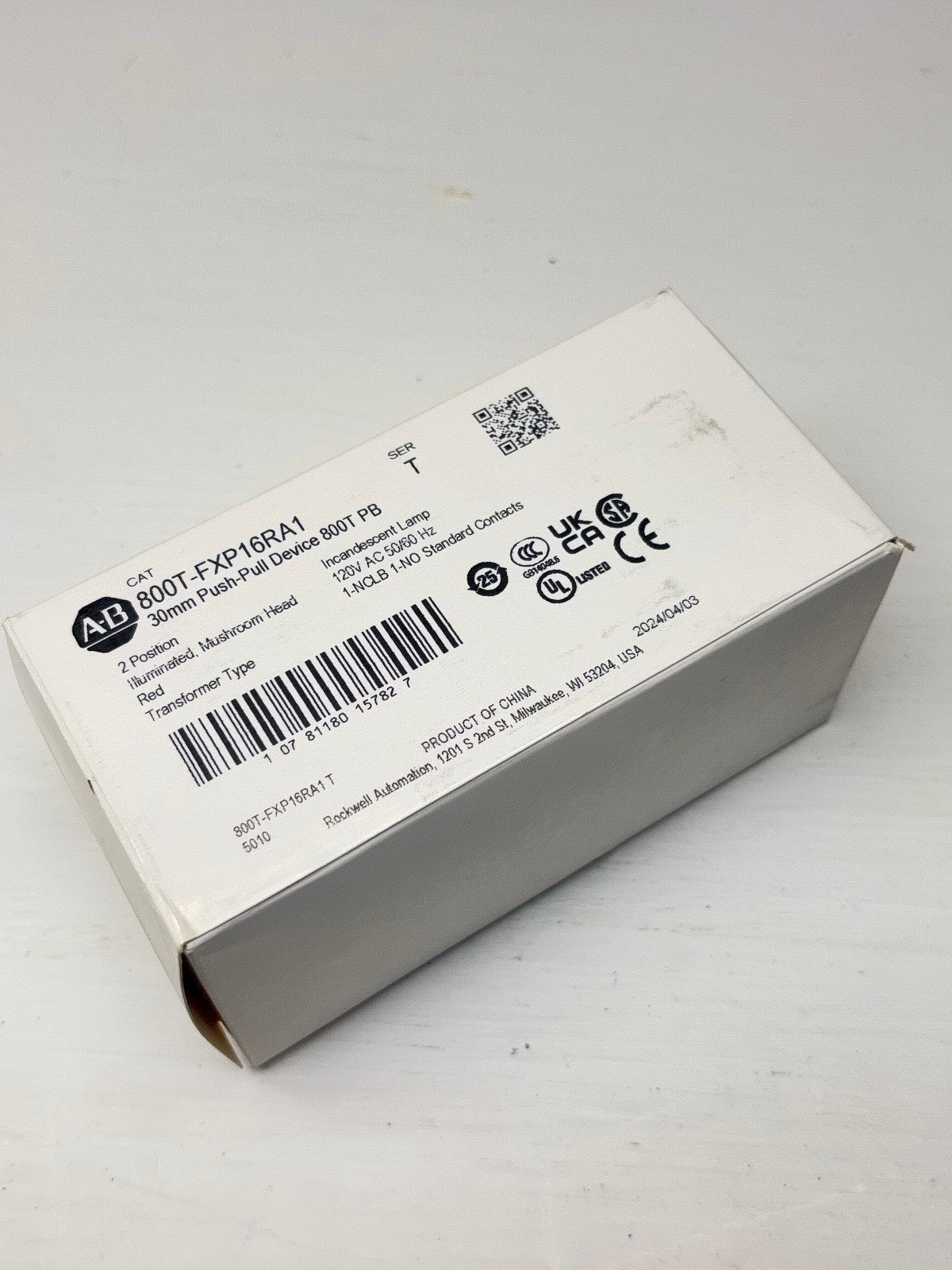 Allen-Bradley 800T-FXP16RA1 New