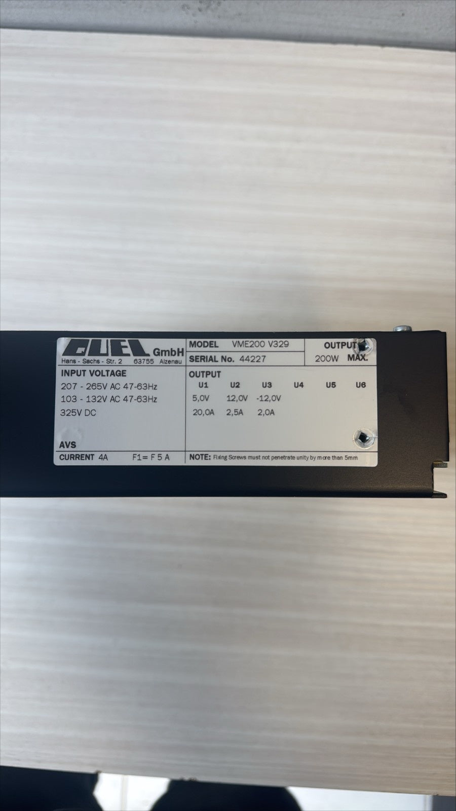 QUEL VME200 V329 Used