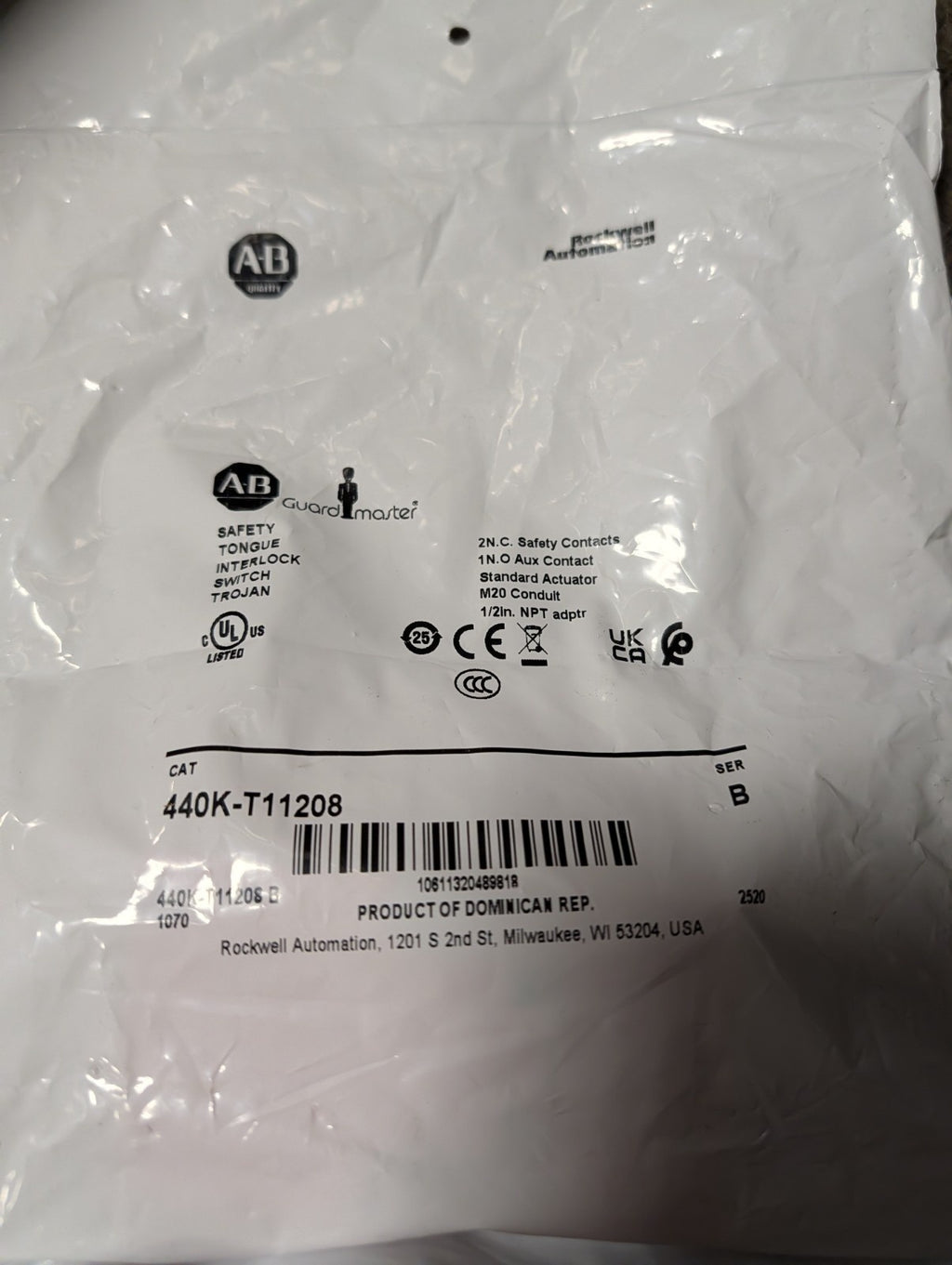 Allen-Bradley 440K-T11208 SER B New