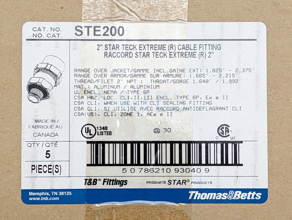 Thomas & Betts STE200 New