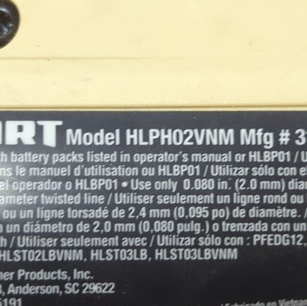 HART Hart Cordless HLPH02VNM Used