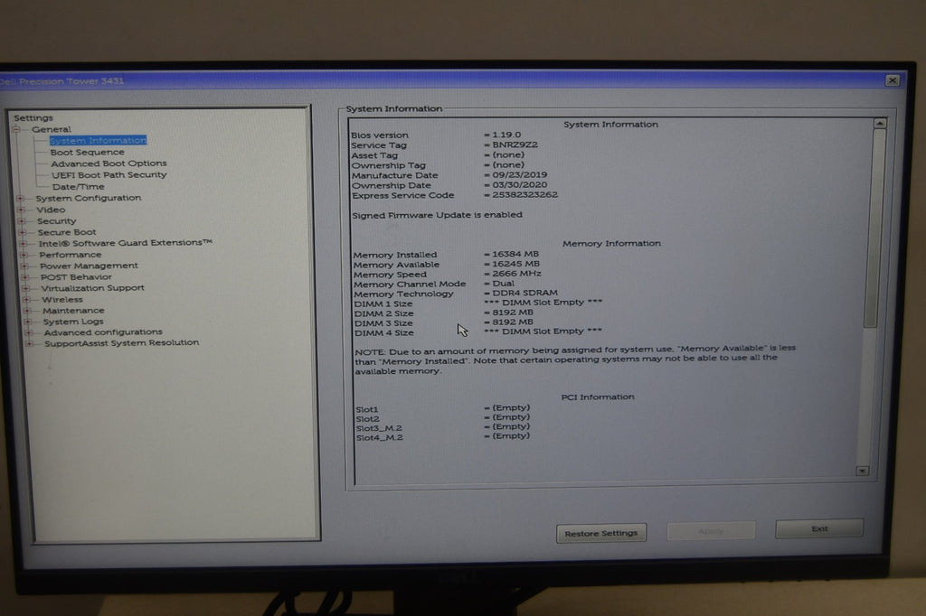 Dell Precision 3431 Used
