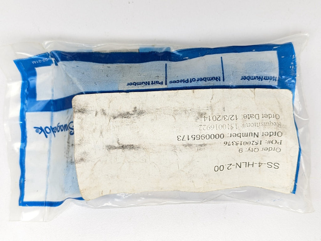 SWAGELOK SS-4-HLN-2.00 New