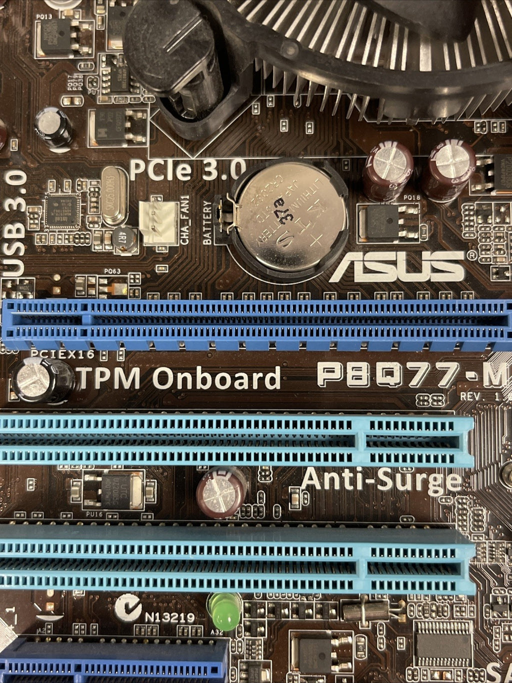 motherboard Asus P8Q77-M Used