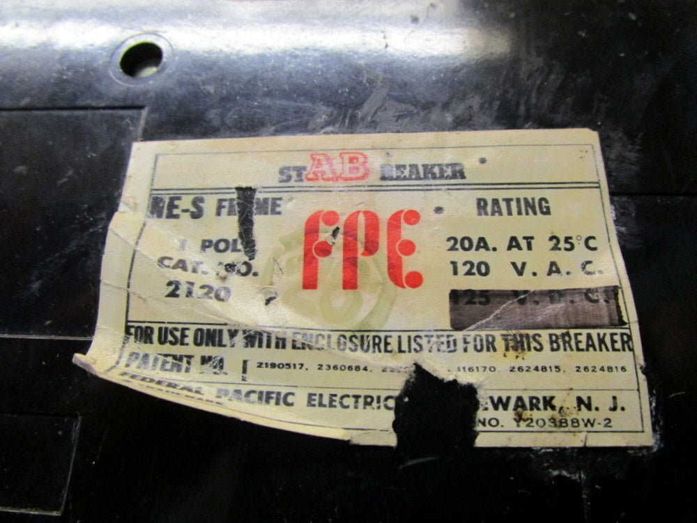 Federal Pacific Electric 2120 Used