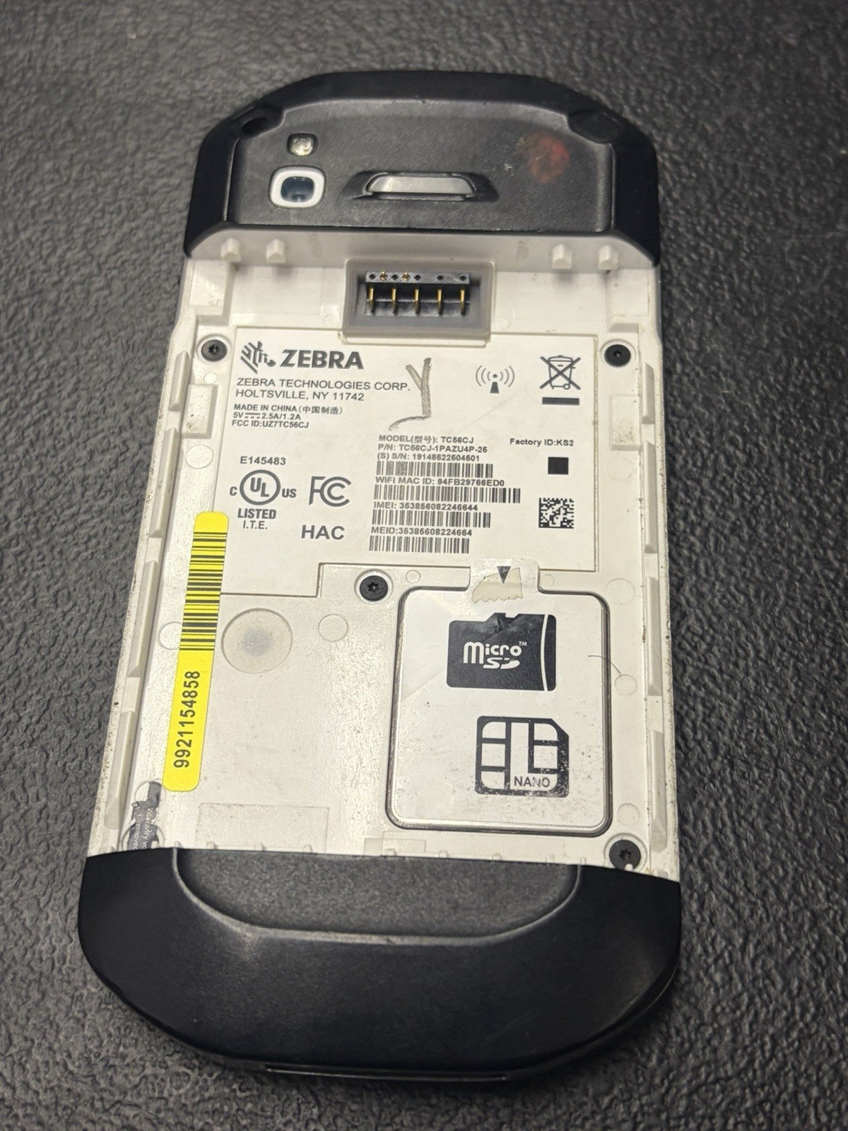 Zebra TC56CJ-1PAZU4P-25 Used