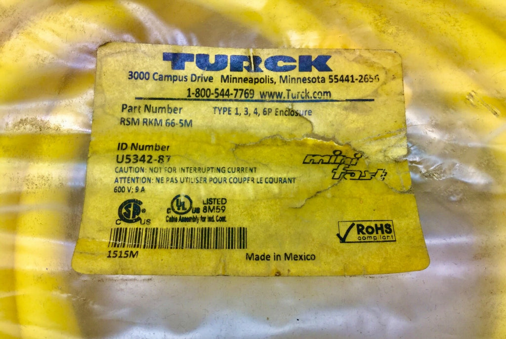 Turck U5342-87 New