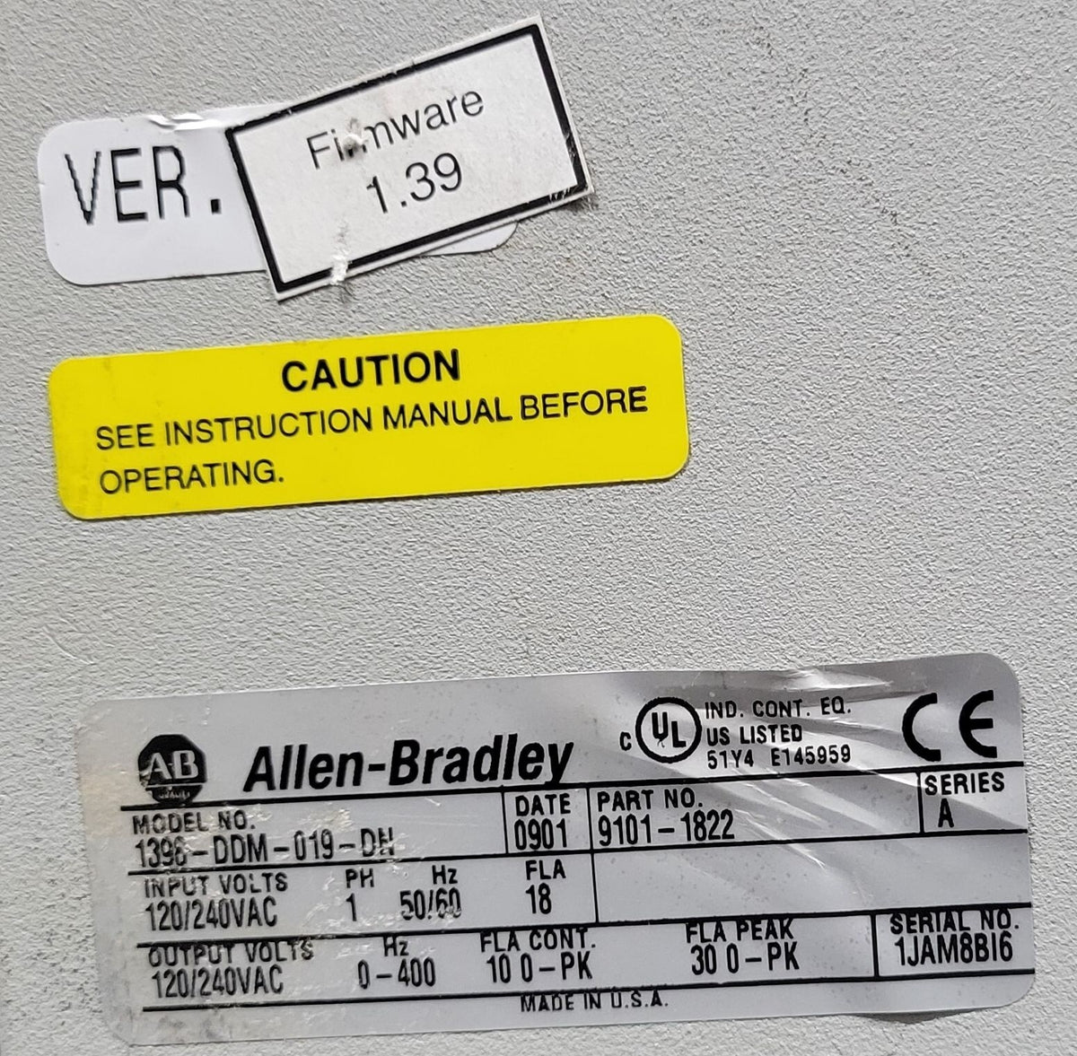Allen-Bradley 1398-DDM-019-DN Used