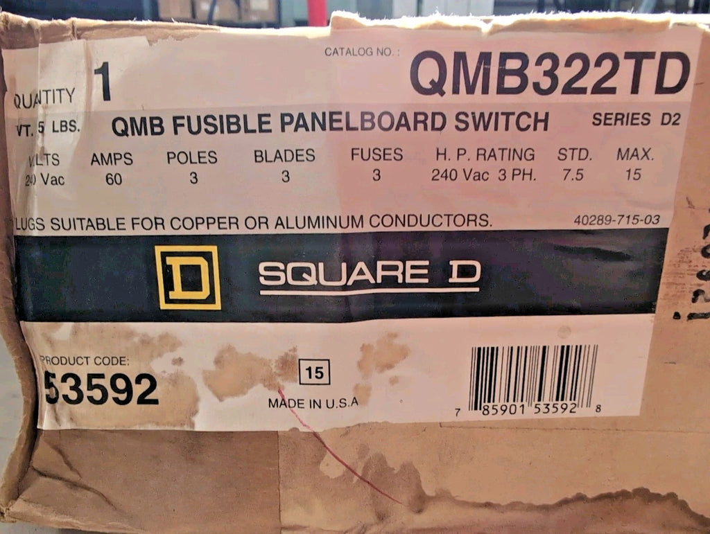Square D QMB322TD New