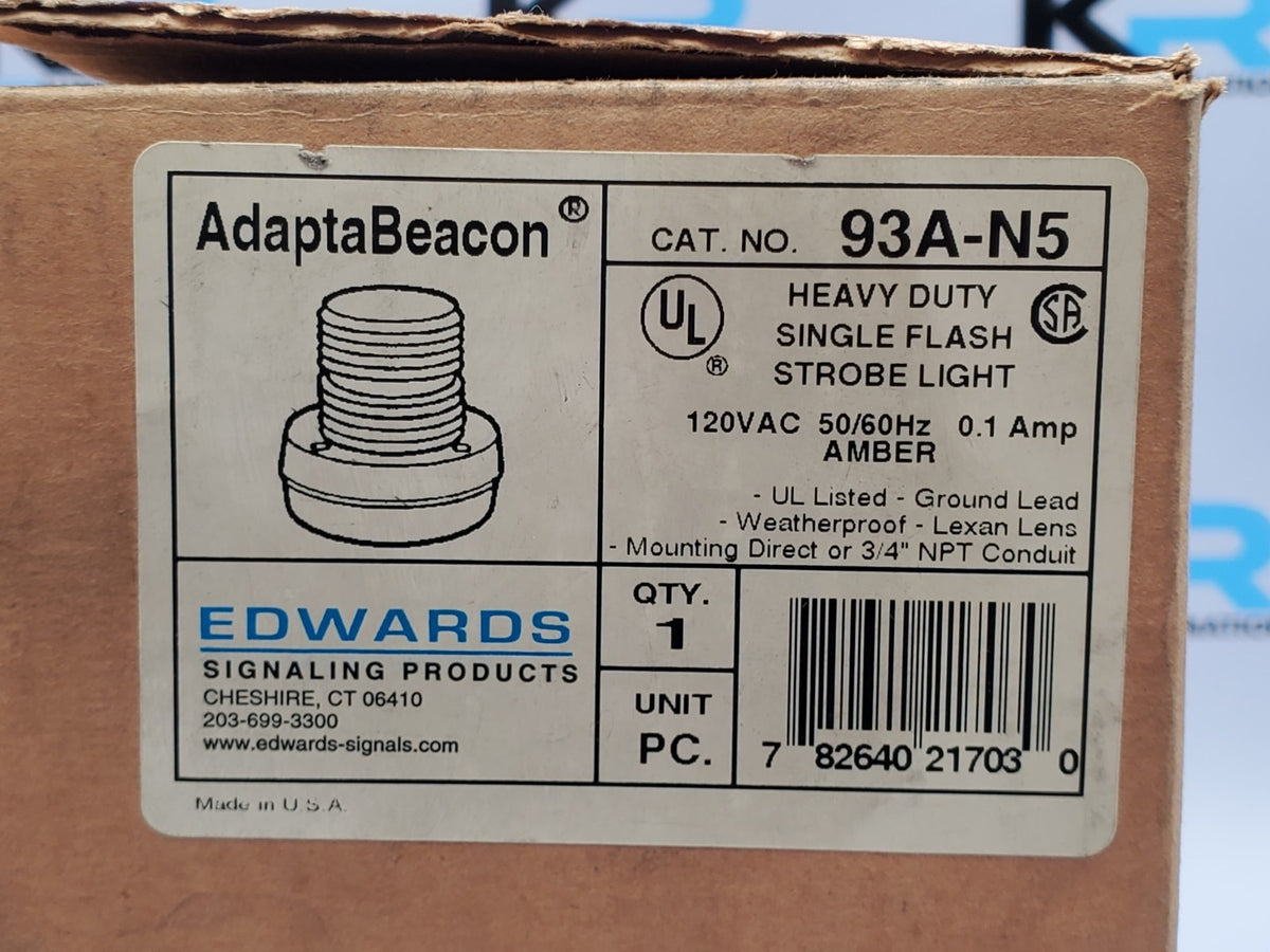 Edwards Signaling 93A-N5 Used