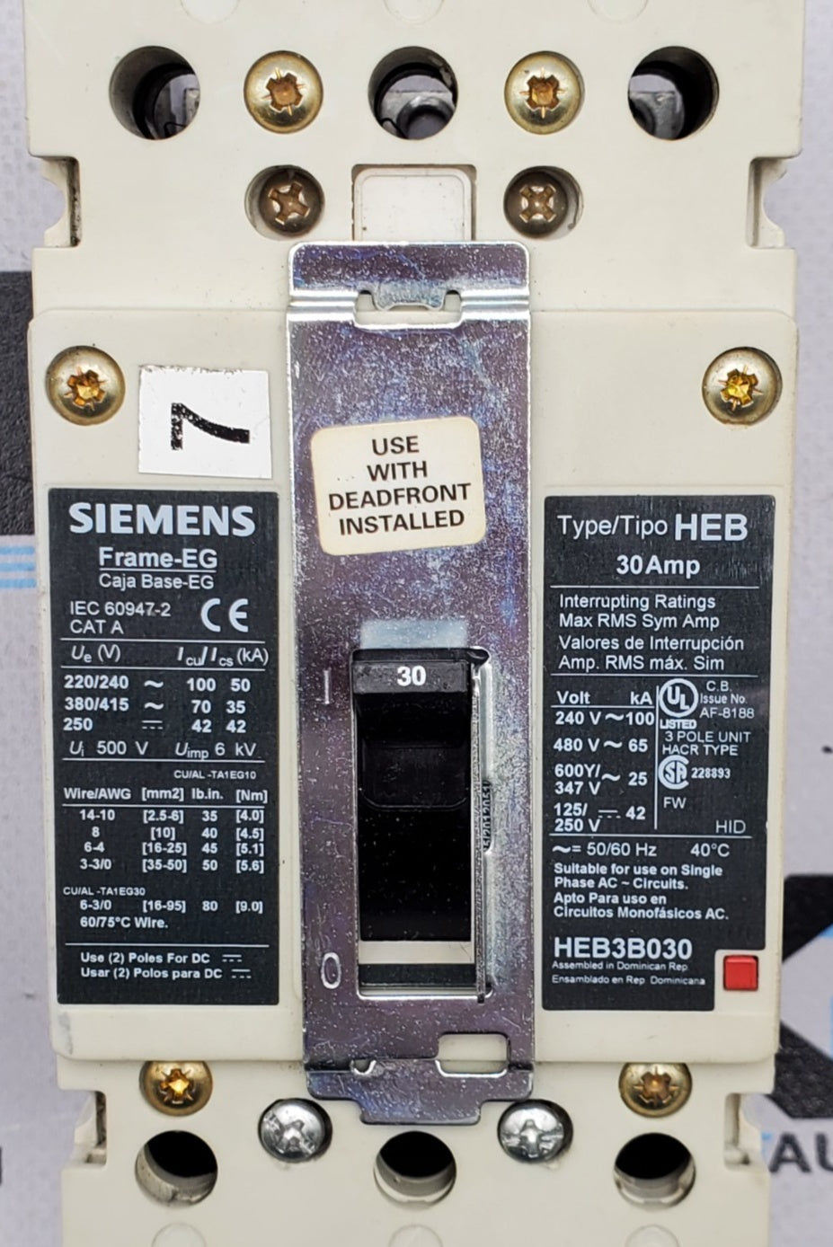 Siemens HEB3B030 Used
