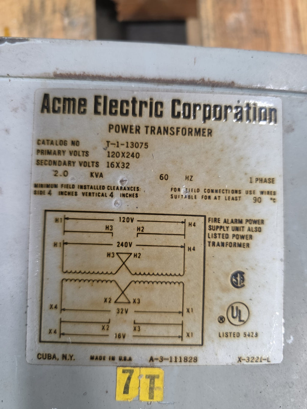 Acme T-1-13075 Used