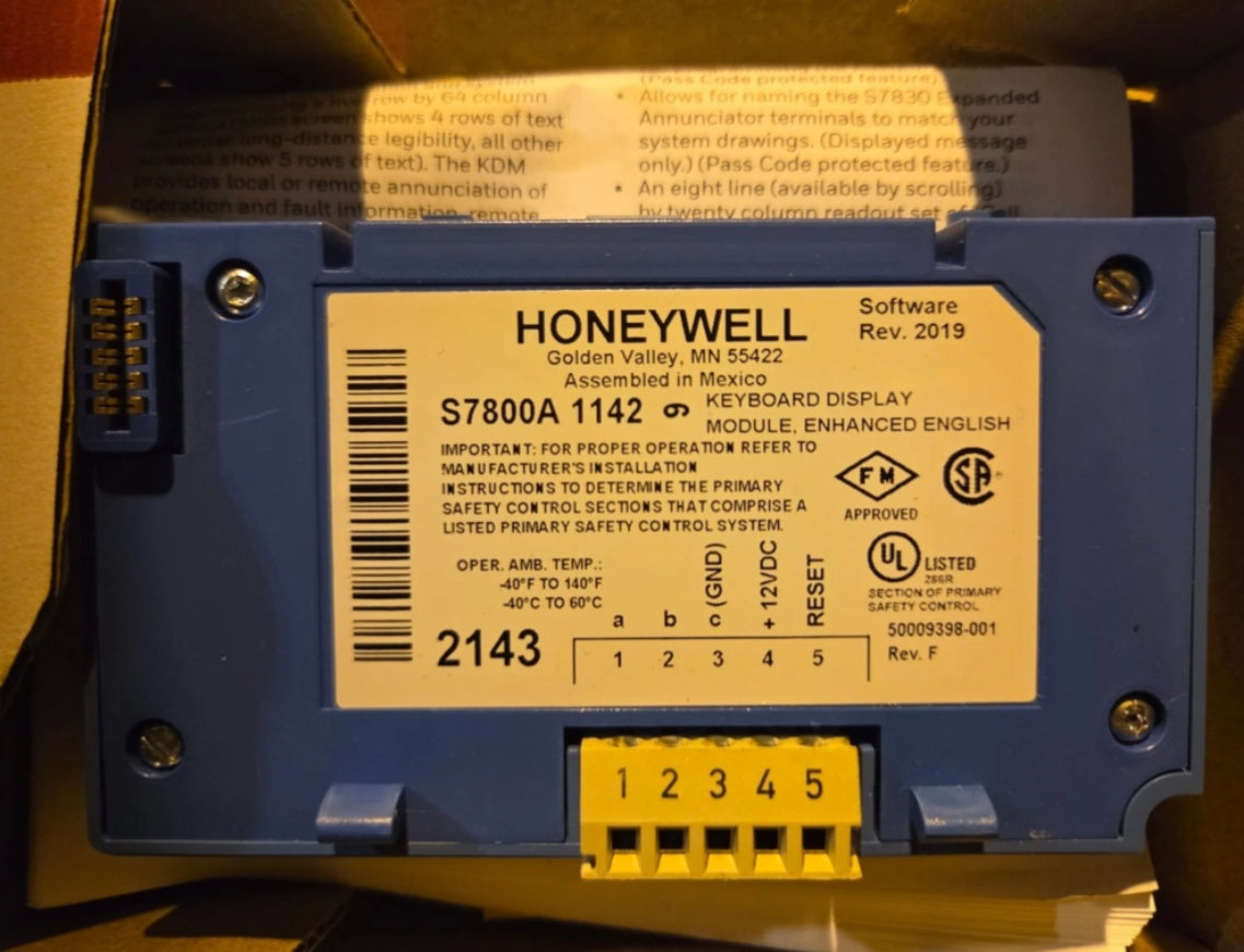Honeywell S7800A1142 New