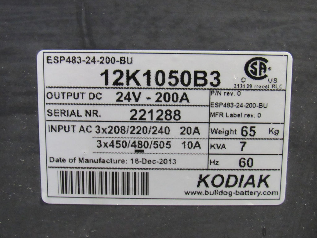 Kodiak 12K1050B3 Used