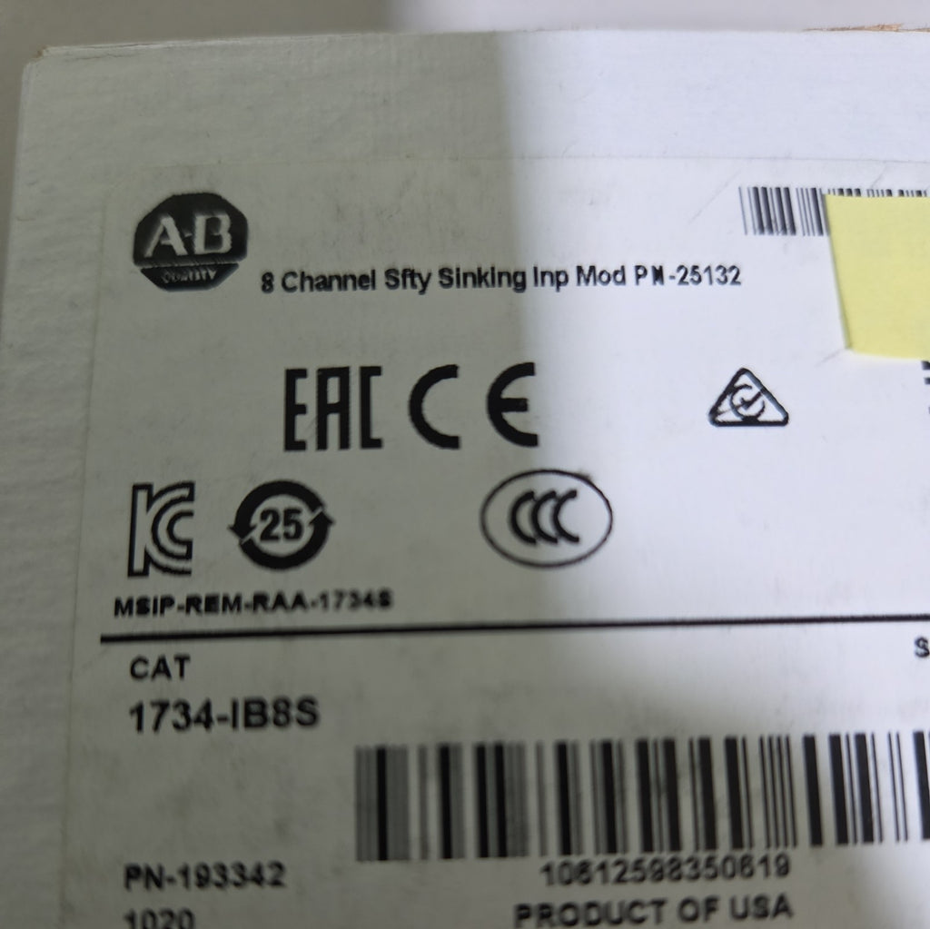 Allen-Bradley 1734-IB8S New