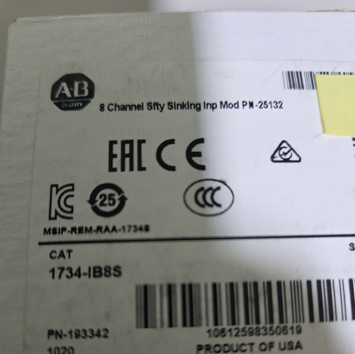 Allen-Bradley 1734-IB8S New