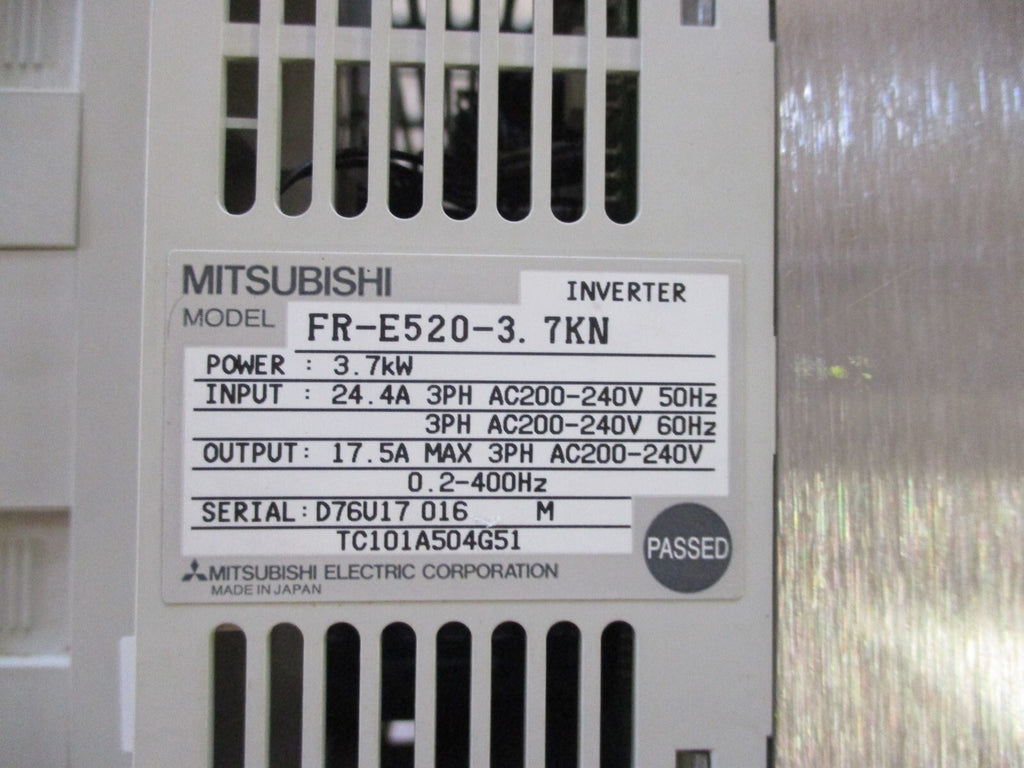 Mitsubishi Electric FR-E520-3.7KN Used