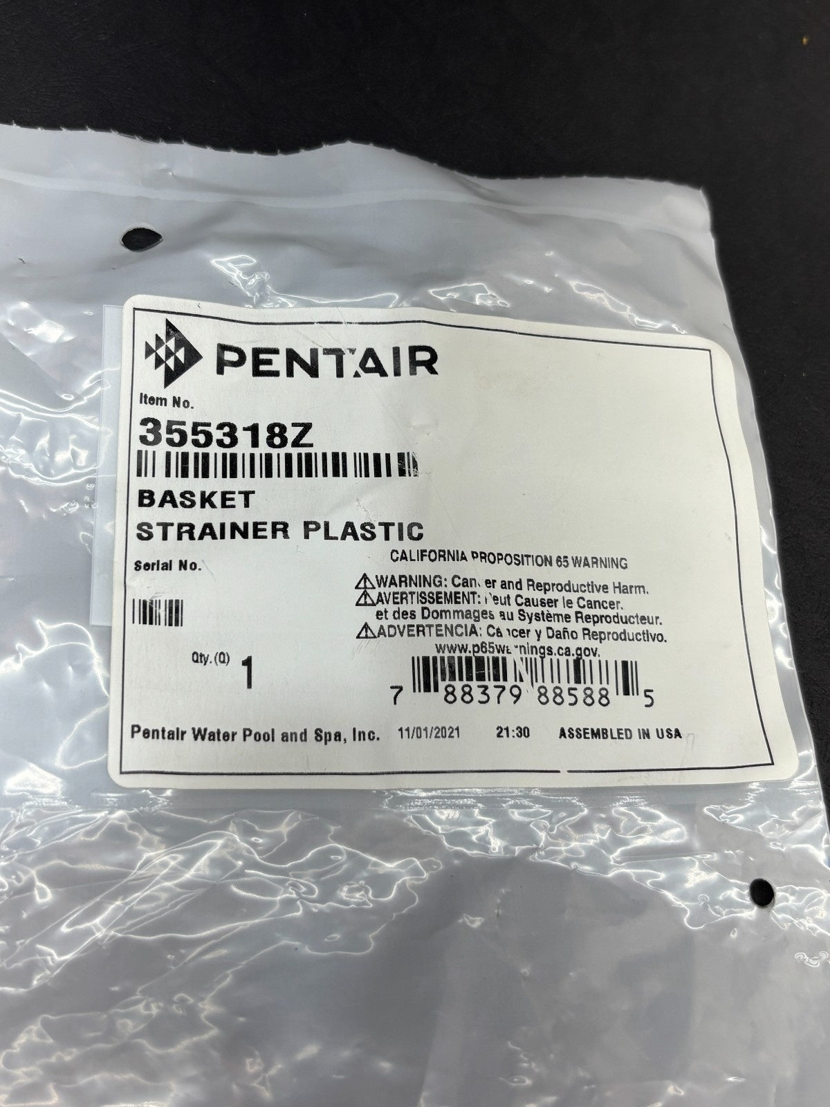 Pentair 355318Z New