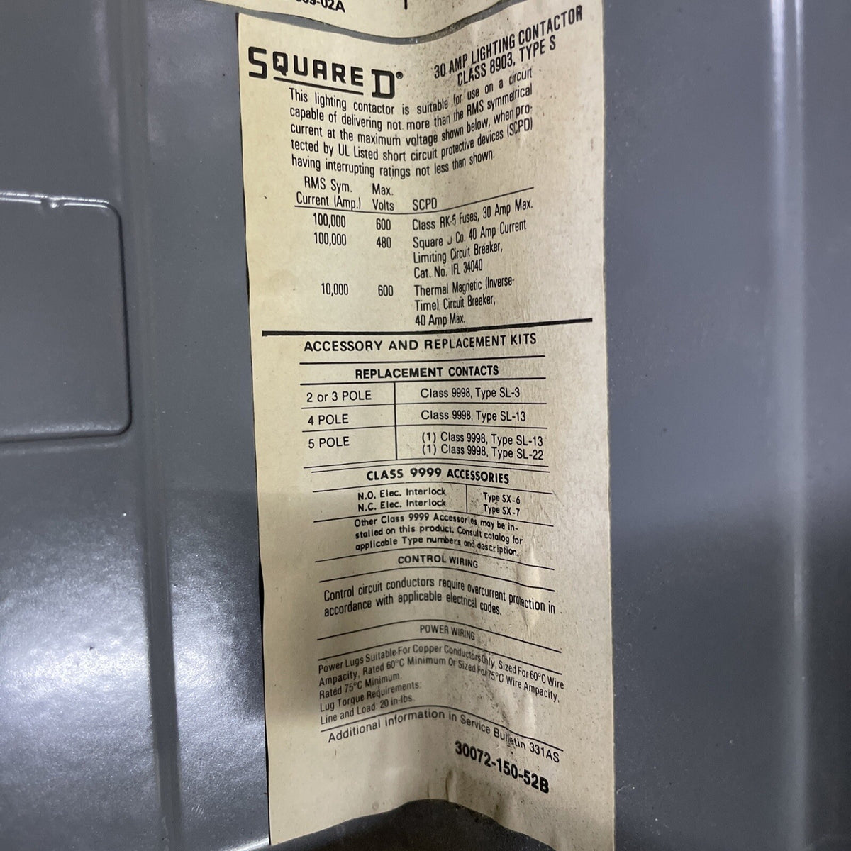 Square D 8903SMG2V02 Used