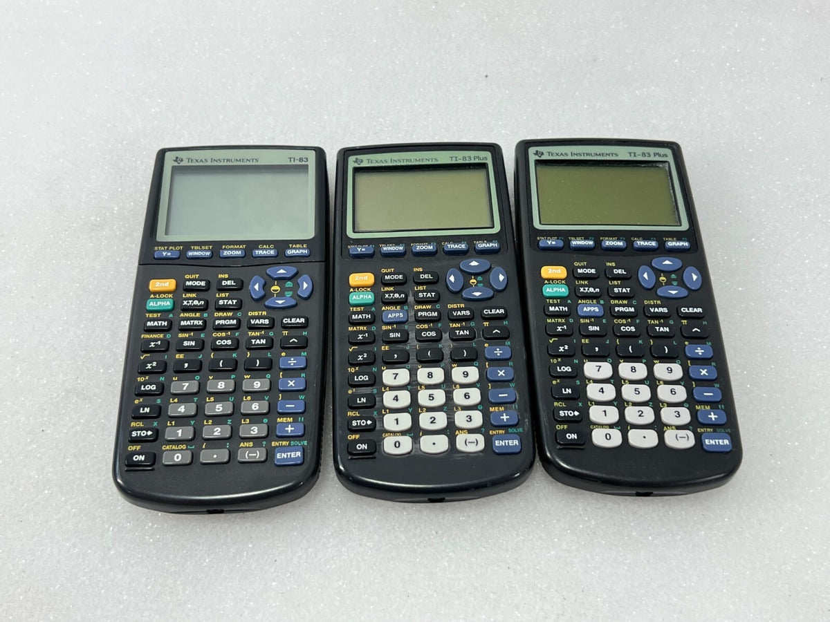 Texas Instruments TI-83 Plus & 1x TI-83 Used