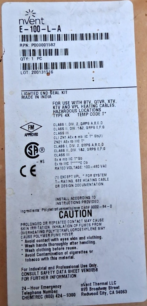Raychem E-100-L-A New
