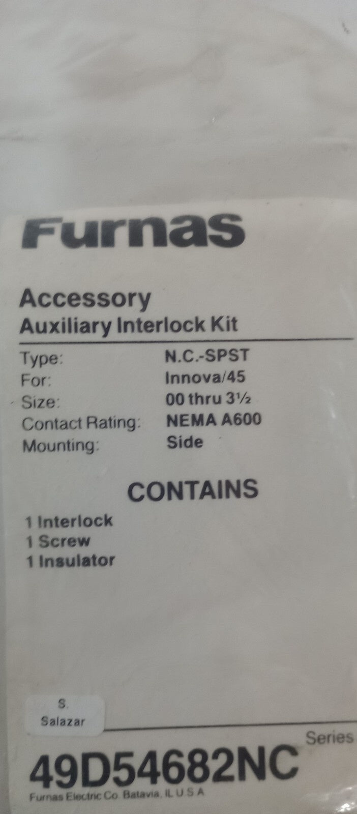 Furnas 49D54682NC New