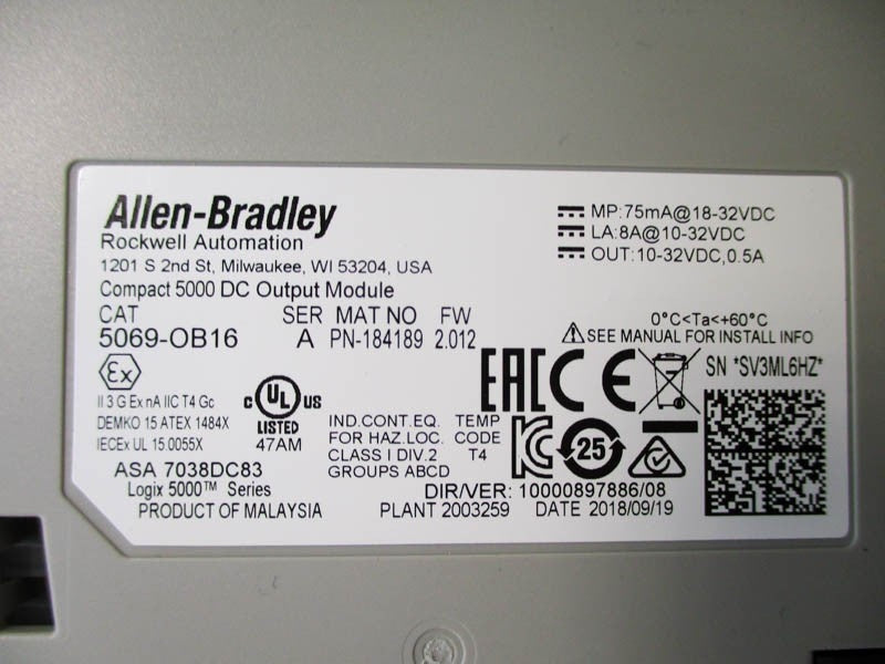 Allen-Bradley 5069-OB16 Used