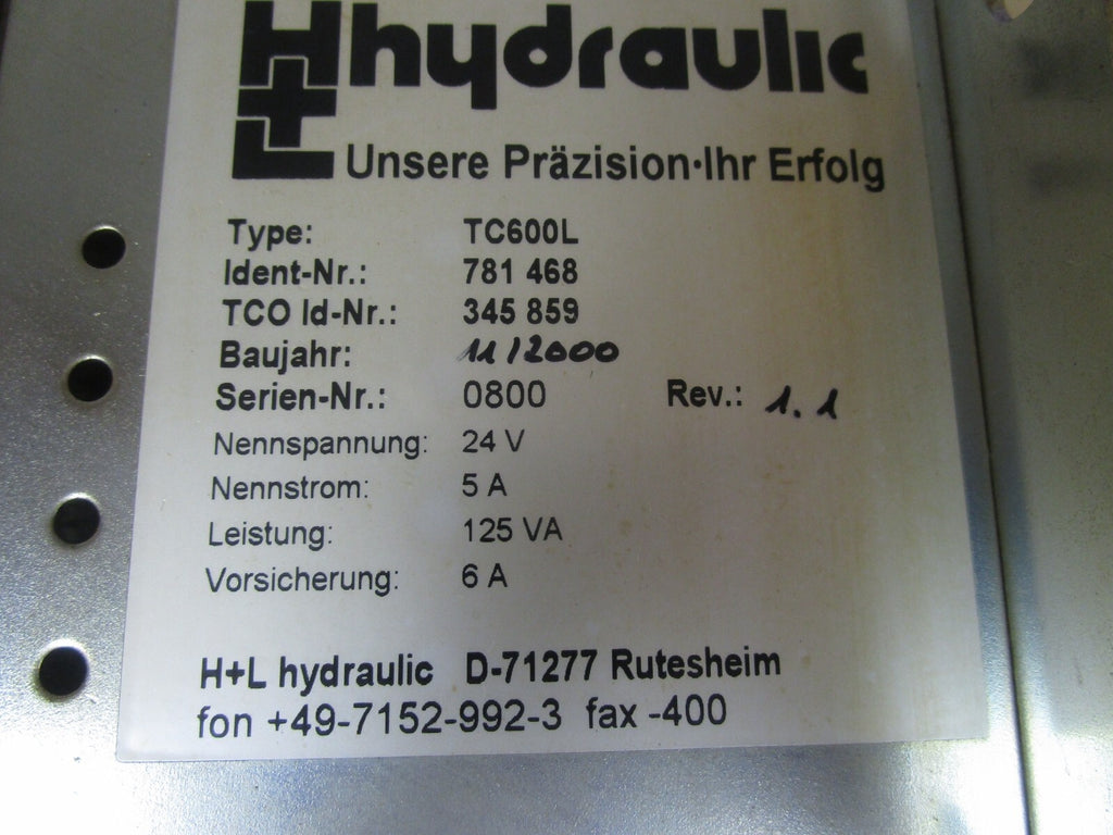 H+L HYDRAULIC TC600L Used