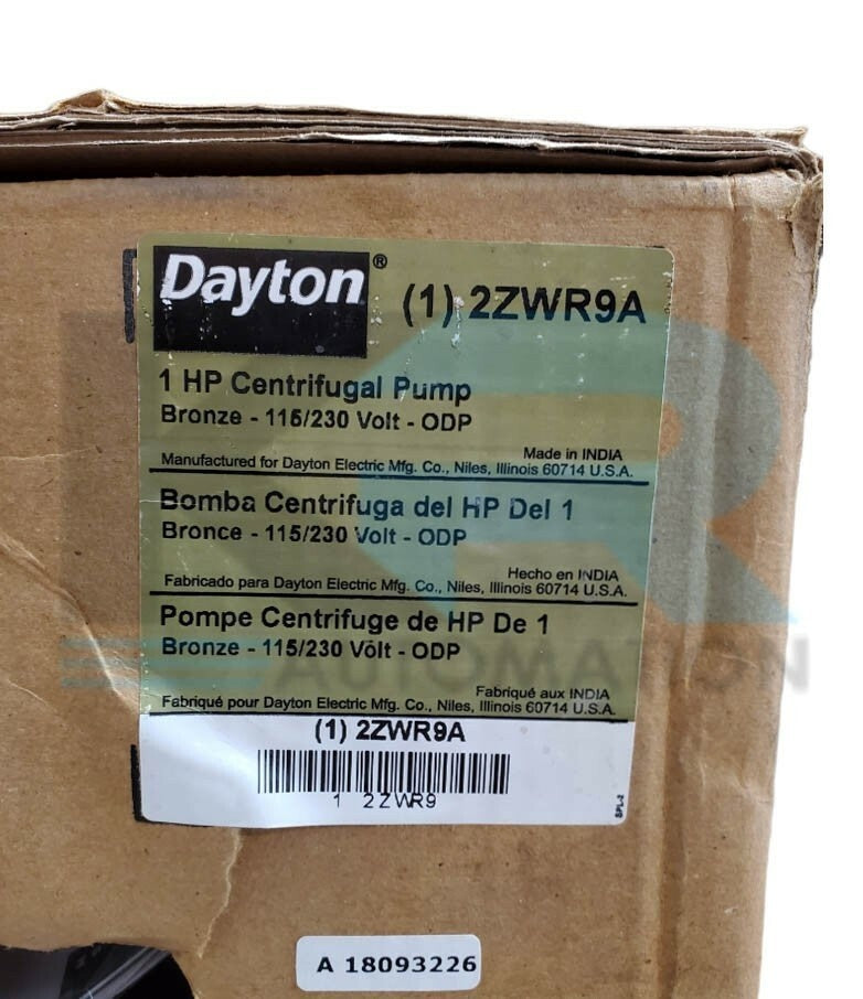 Dayton 2ZWR9A New