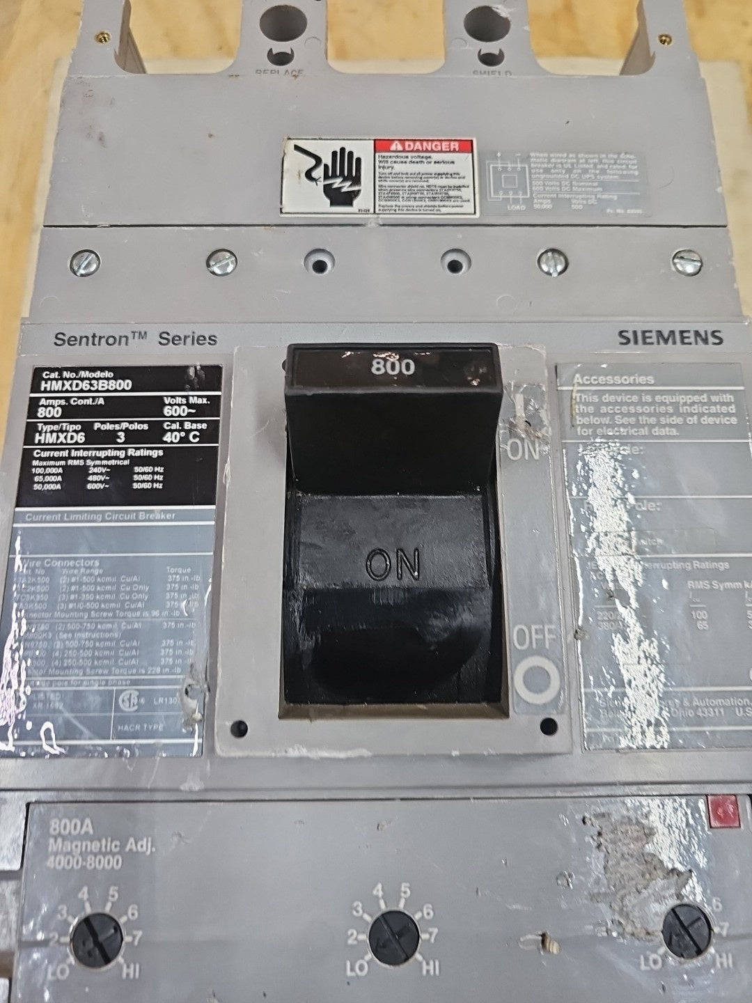 Siemens HMXD63B800 Used