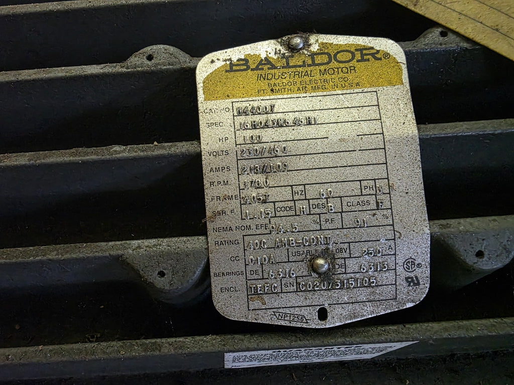 Baldor M4400T Used