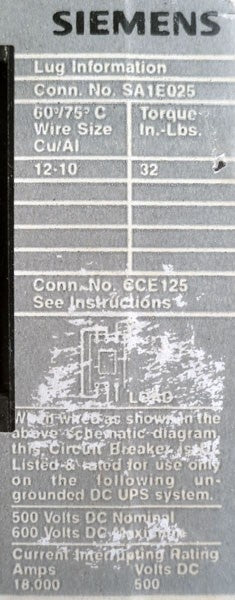 Siemens ED63B020 Used