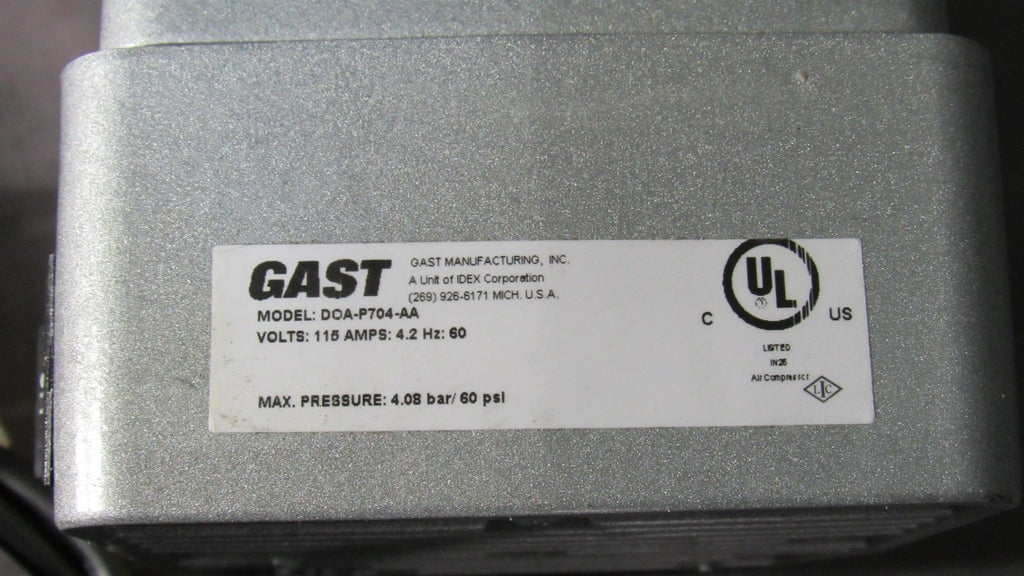 Gast DOA-P704-AA Used