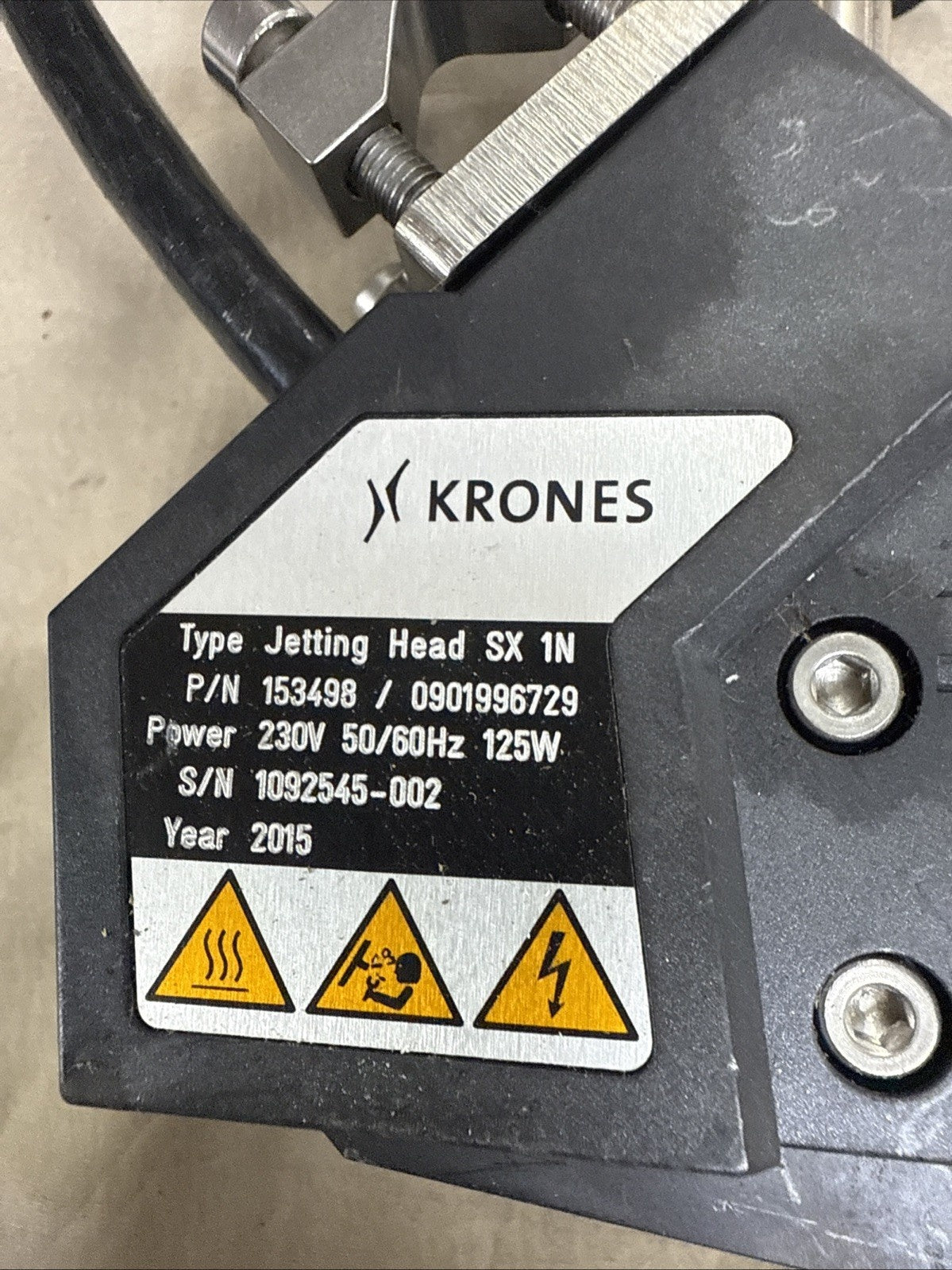 ROBATECH Jetting Head SX 1N Used