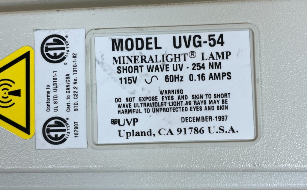 UVP UVG-54 Used