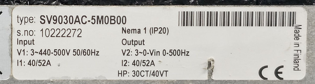 VACON PC00113-D Used