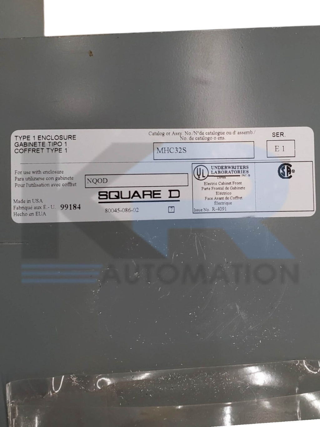 Square D NQOD430L225 Used