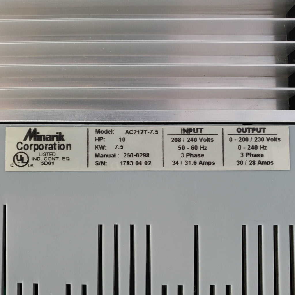 Minarik AC212T-7.5 Used