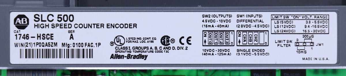 ALLEN BRADLEY 1746-HSCE Used