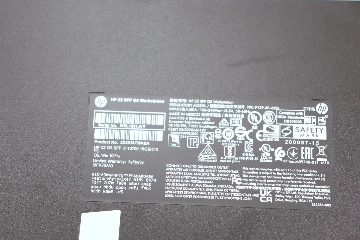 HP HP Z2 G5 Used
