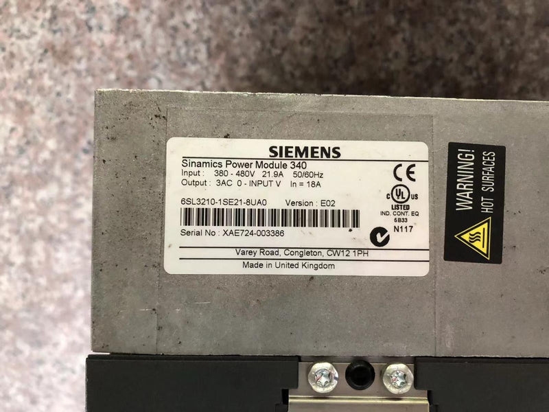 1PC for SIEMENS 6SL3210-1SE21-8AA0 used 6SL32101SE218AA0