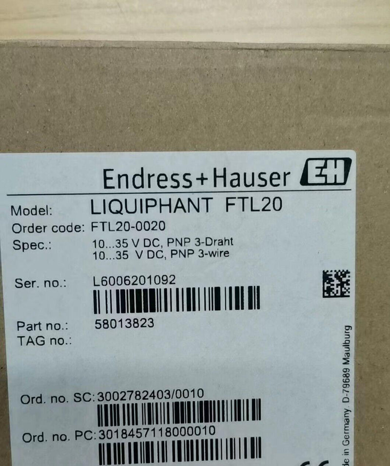 1PC for  Endress + Hauser FTL20-0020 New FTL200020