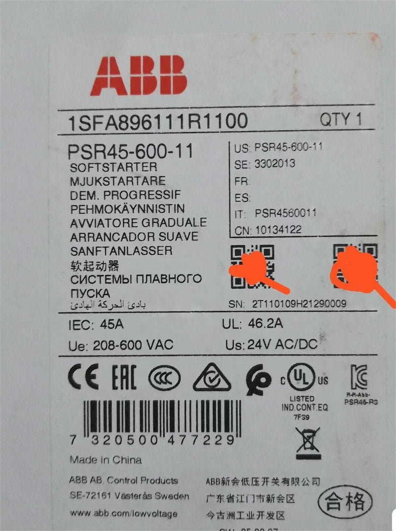 1 PC  for  ABB  PSR45-600-11 NEW   PSR4560011