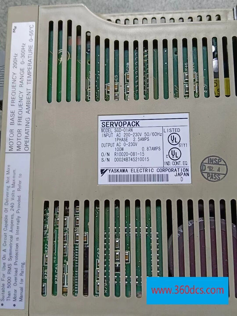 1pc for YASKAWA SGD-01AN used SGD01AN