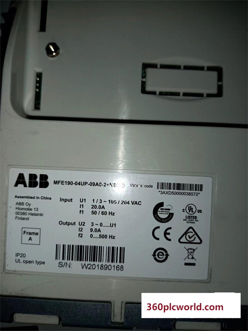 1PC for ABB MFE190-04UP-09A0-2+N8020 used MFE19004UP09A02+N8020